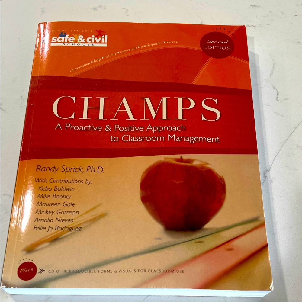 CHAMPS Classroom Management Book - Red Cover